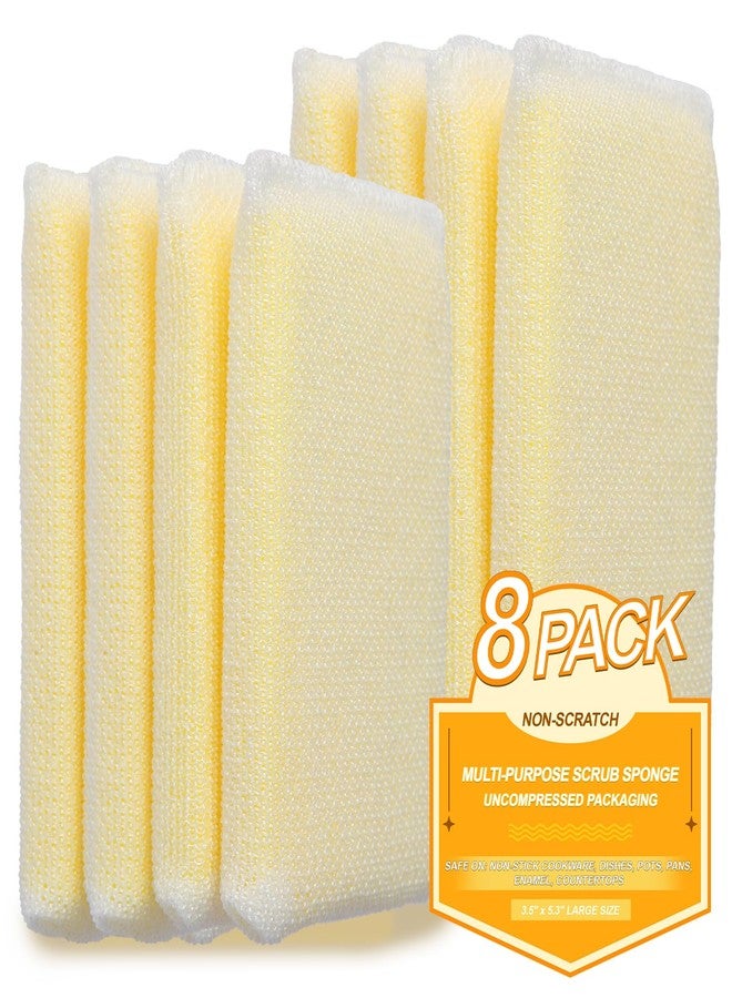 Cooptop 8 Pack Large Multi-Purpose Dish Sponges, Reusable Non-Scratch Dish Sponge for Washing Dishes Cleaning Kitchen, Ideal Scrub and Scrubbers for Kitchen, Bathroom & More - Image 3
